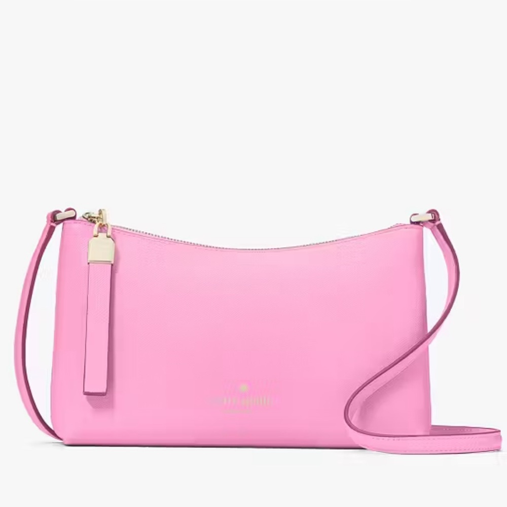 KATE SPADE Sadie Small Crossbody in Surf Pink Saffiano Leather NWT